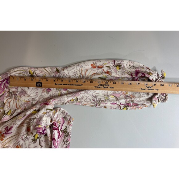 Maeve by Anthropologie Women's Pernille Floral Tie Sleeve Top Rayon Size XS - Picture 11 of 12